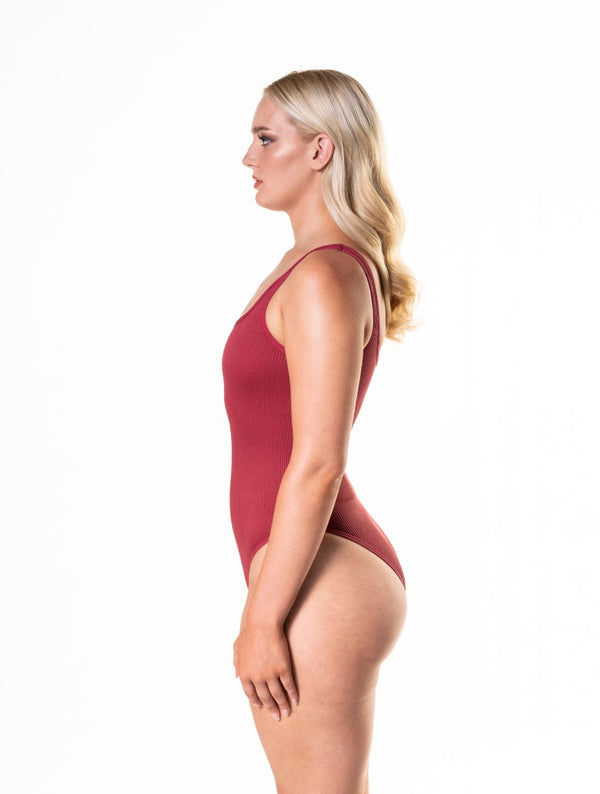 Ribanalı Koparma Shapewear Bodysuit