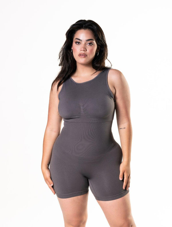 Yuvarlak Yakalı Belden Bağlamalı Bodysuit