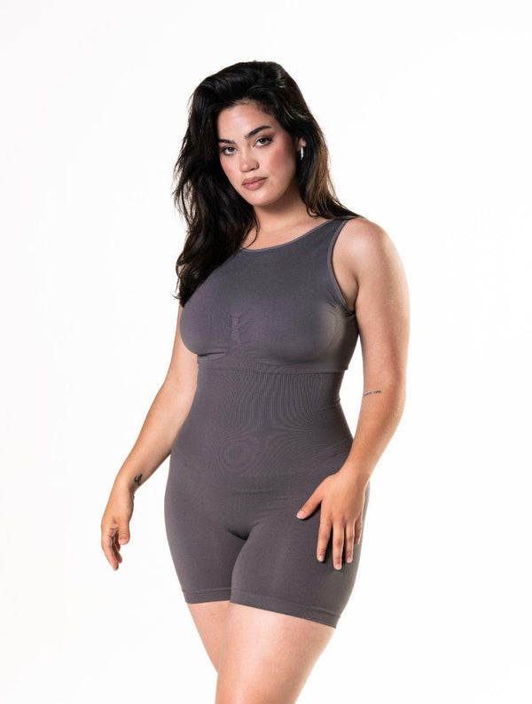 Yuvarlak Yakalı Belden Bağlamalı Bodysuit