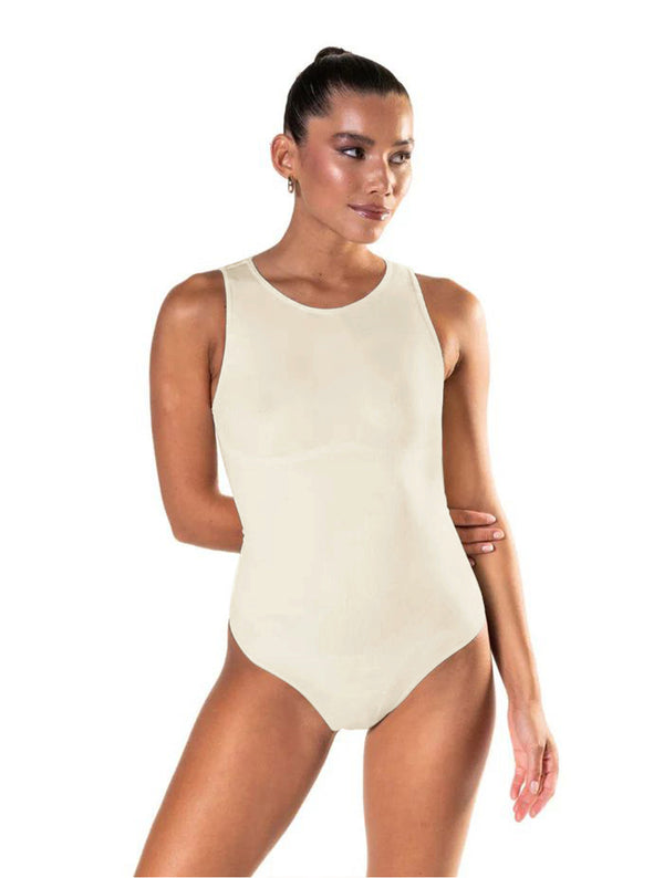 Yuvarlak Yaka Tanga Bodysuit