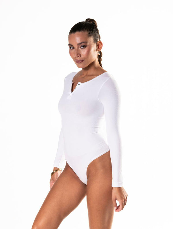 Dikişsiz Uzun Kollu Tanga Bodysuit